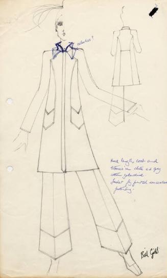 Drawing of Coat and Trousers