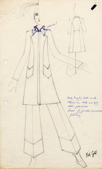 Drawing of Coat and Trousers