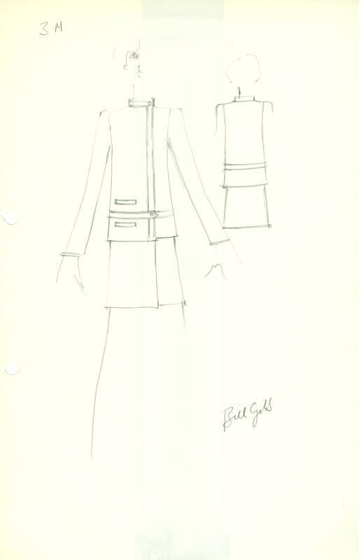 Drawing of Jacket and Skirt