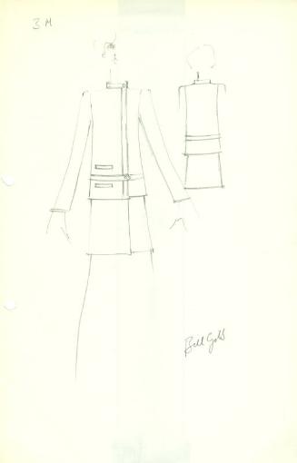 Drawing of Jacket and Skirt