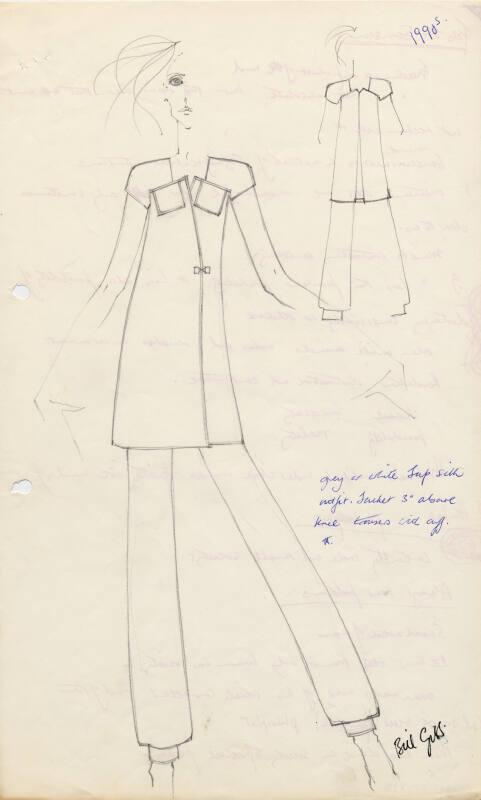 Drawing of Jacket and Trousers