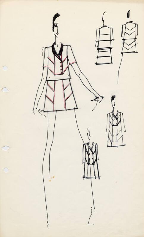 Drawing of Jackets and Skirts