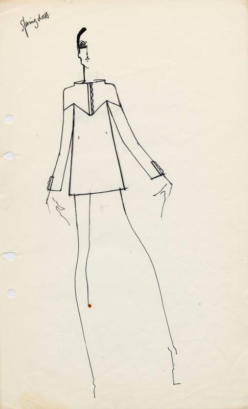 Drawing of Dress for Spring