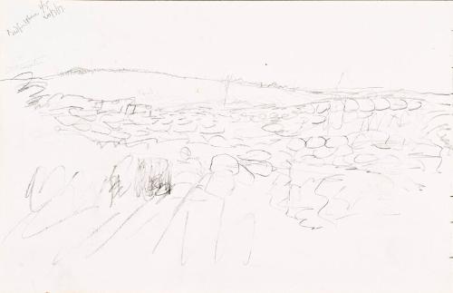 recto: Stoney Ground  verso: right hand side of Landscape Sketch - leaf from Sketchbook - War