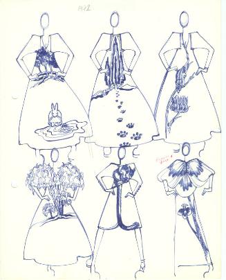 Multidrawing of Dresses