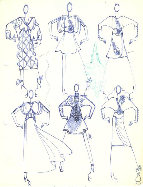 Multidrawing of Dresses