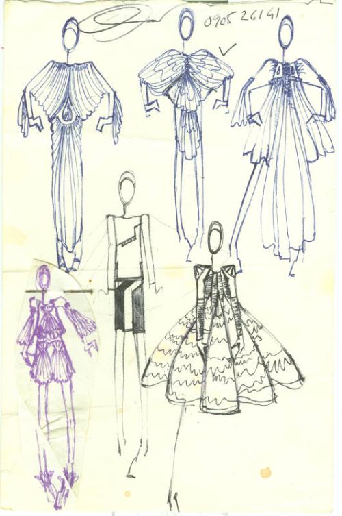 Multidrawing of Dresses