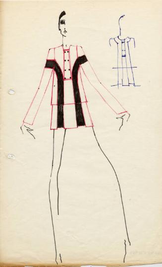 Drawing of Jacket and Skirt
