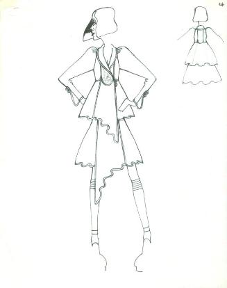 Drawing of Jacket and Skirt