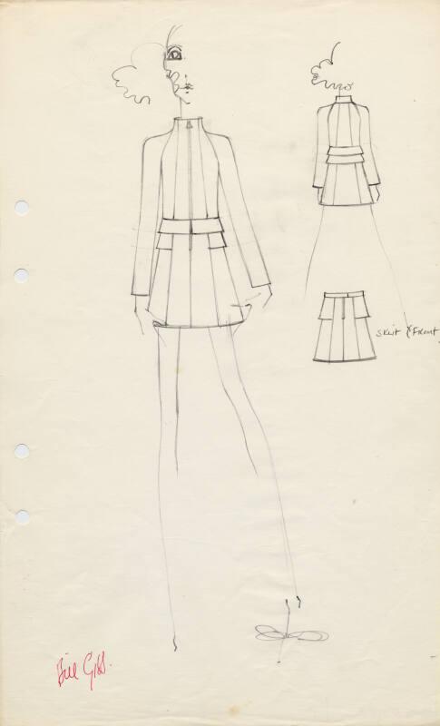 Drawing of Skirt and Jacket