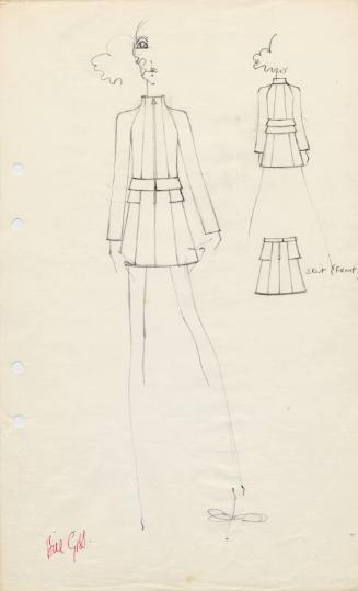 Drawing of Skirt and Jacket
