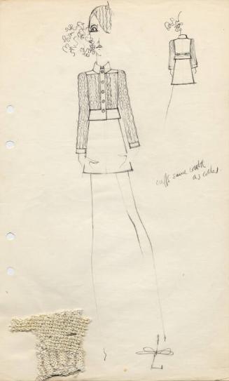 Drawing of Jacket and Skirt