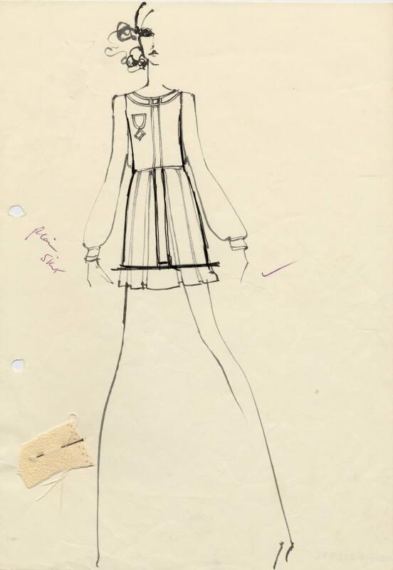 Drawing of Top and Skirt