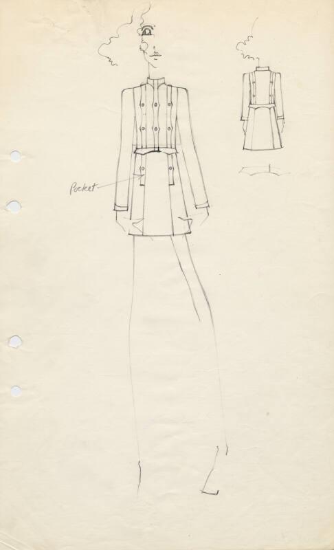 Drawing of Top and Skirt