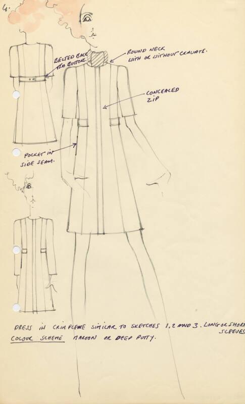 Drawing of Dress