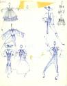 Multidrawing of Dresses, Tops, Skirts and Trousers for Spring/Summer 1973 Collection