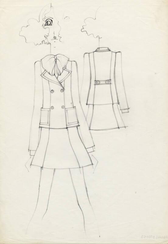 Drawing of Jacket and Skirt