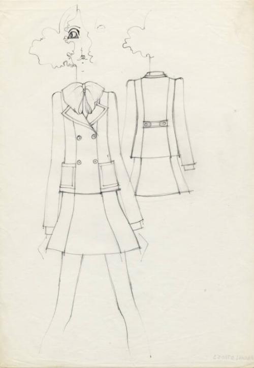 Drawing of Jacket and Skirt