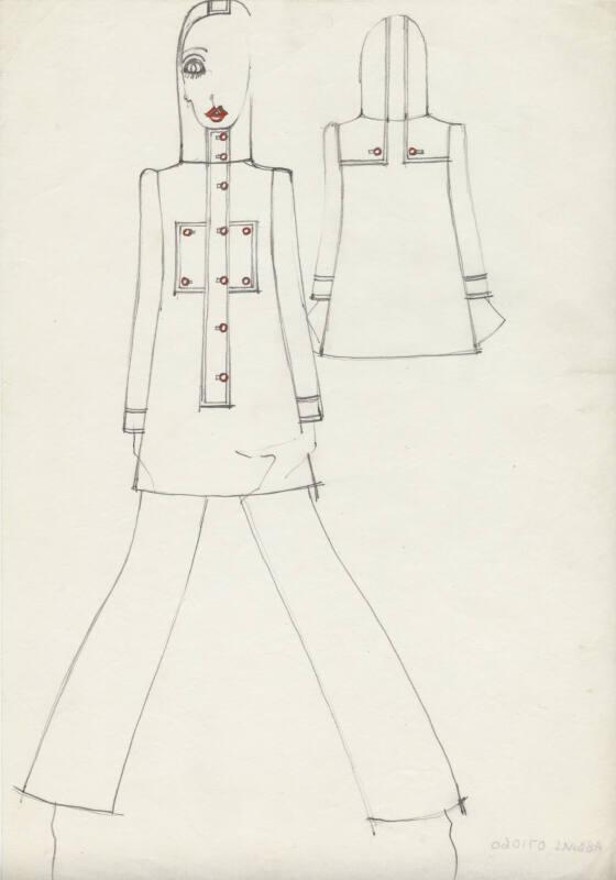 Drawing of Hooded Top and Trousers