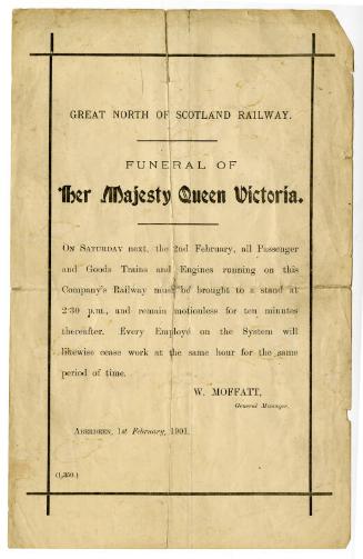 Arrangements To Mark Death Of Queen Victoria