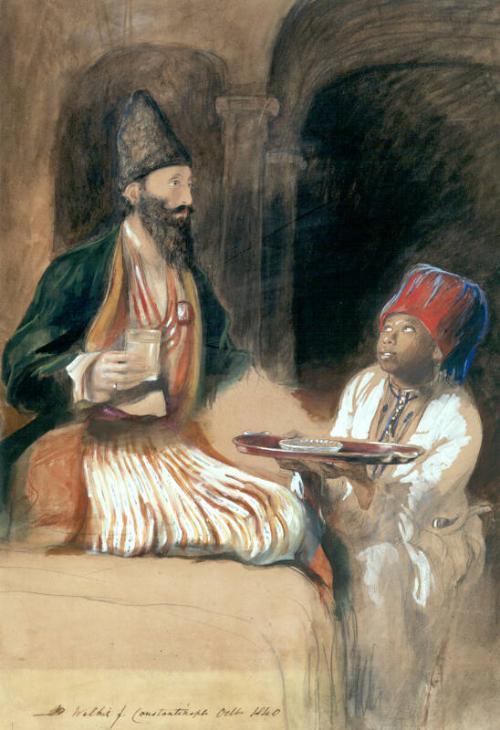 Slave bringing Sherbert to a Persian Prince (Halicoo Mirza) by Sir David Wilkie