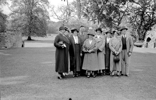 Group near Elgin Cathedral