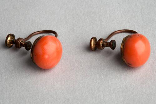 Pair of Coral Earrings