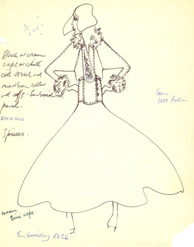 Drawing of Jacket and Skirt