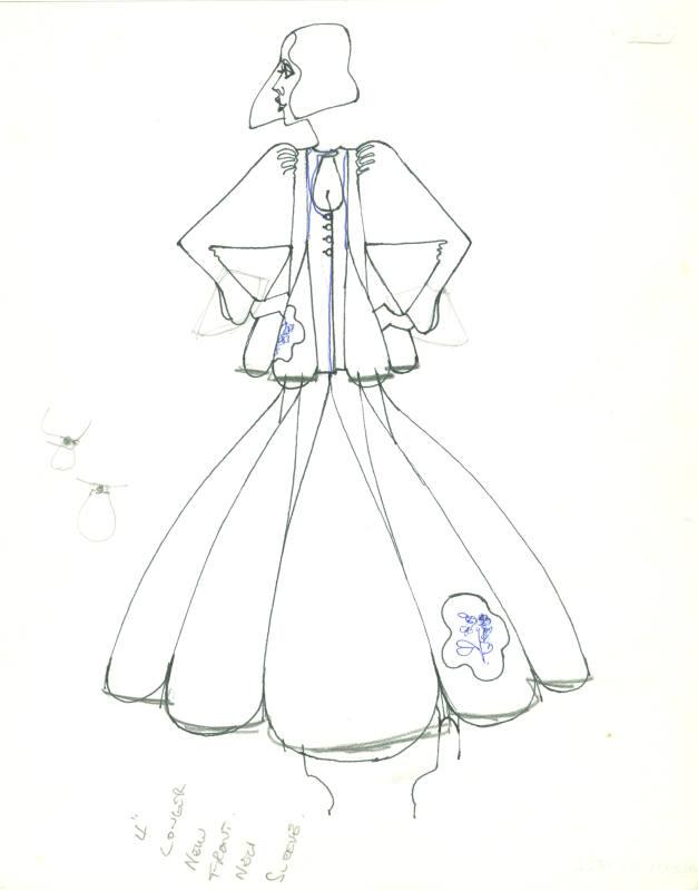 Drawing of Top and Skirt