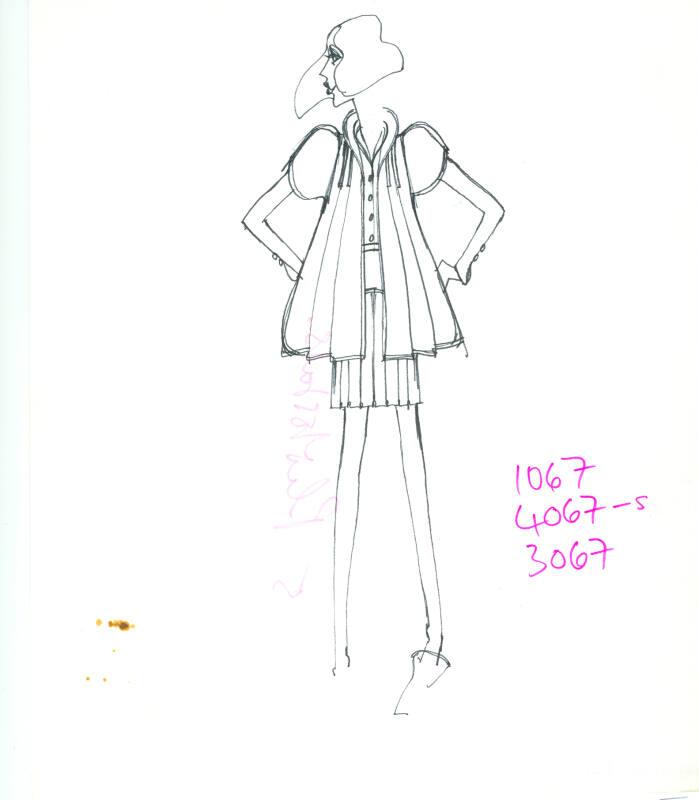 Drawing of Jacket and Dress