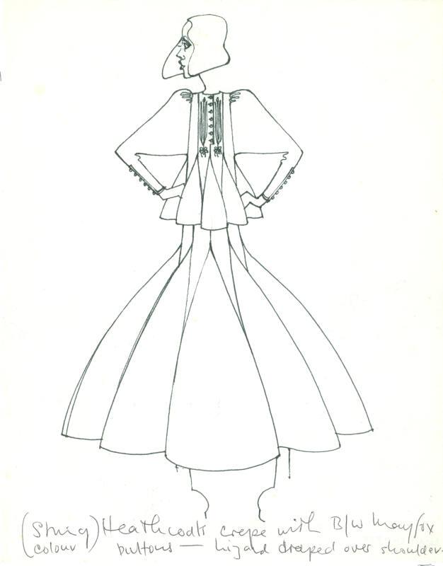 Drawing of Top and Skirt