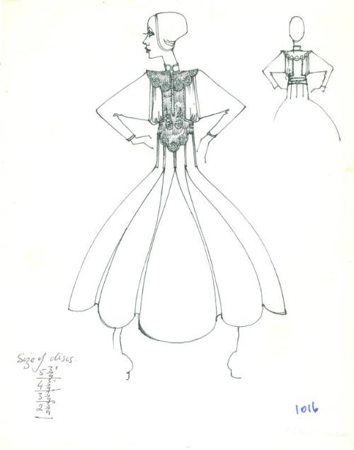 Drawing of Dress