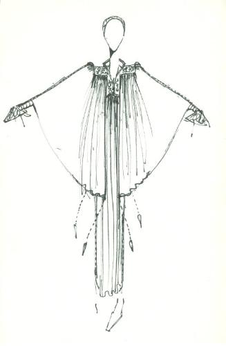 Drawing of Dress for the Spring/Summer 1974 Collection