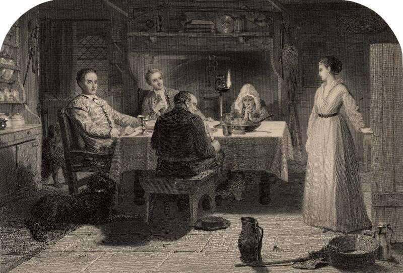 Supper Party At Redgauntlet's Cottage by Thomas Brown