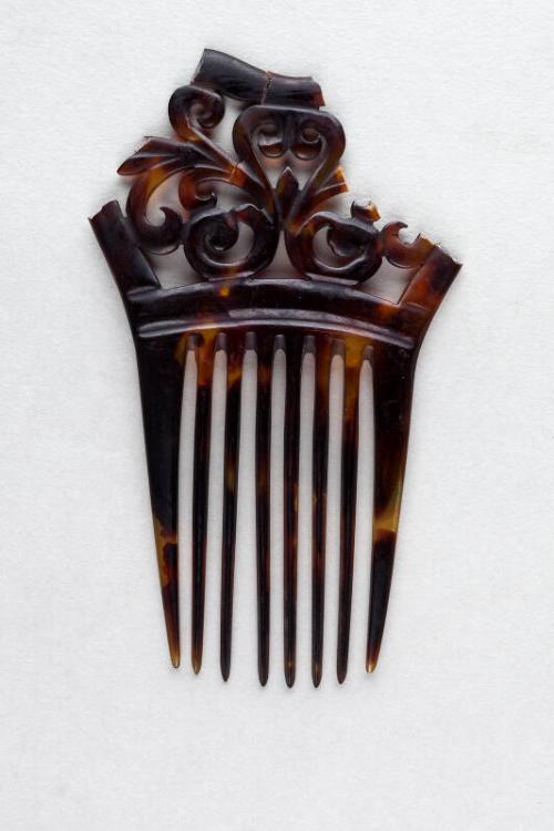 Faux Tortoiseshell Ornamental Back Comb