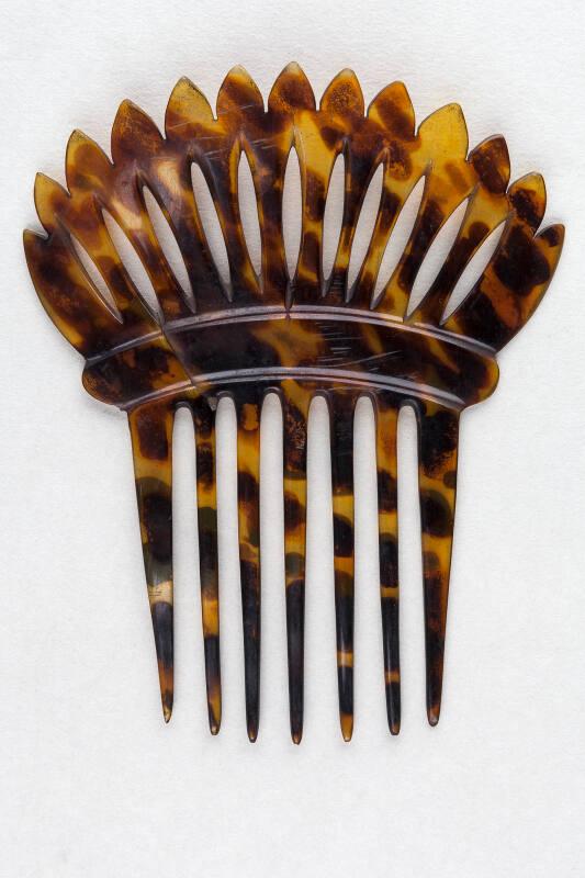 Faux Tortoiseshell Ornamental Back Comb