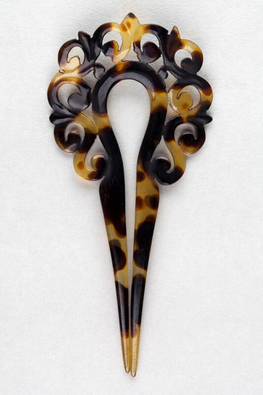 Faux Tortoiseshell Ornamental Hair Pin