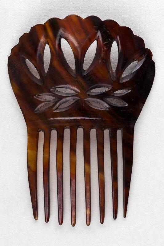 Faux Tortoiseshell Ornamental Back Comb