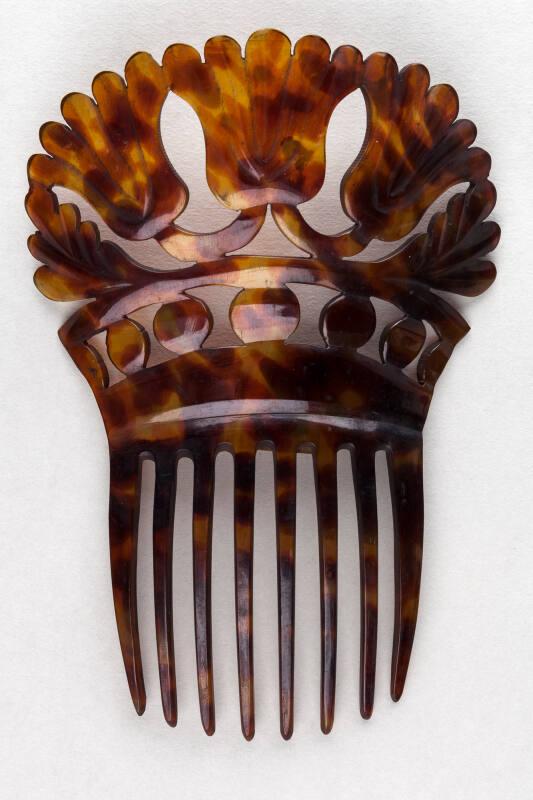 Faux Tortoiseshell Ornamental Back Comb