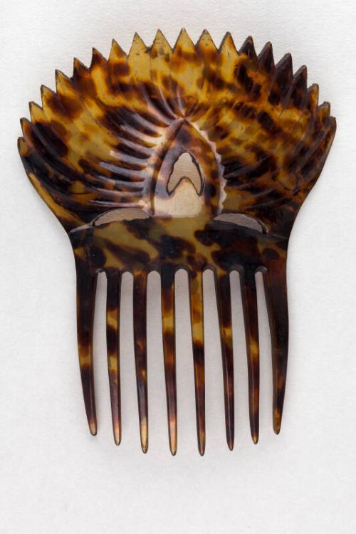 Faux Tortoiseshell Ornamental Back Comb