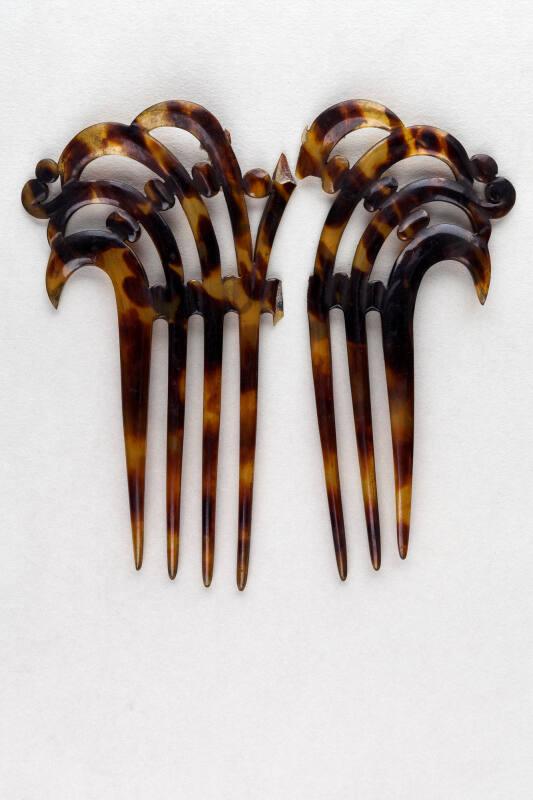 Faux Tortoiseshell Ornamental Back Comb