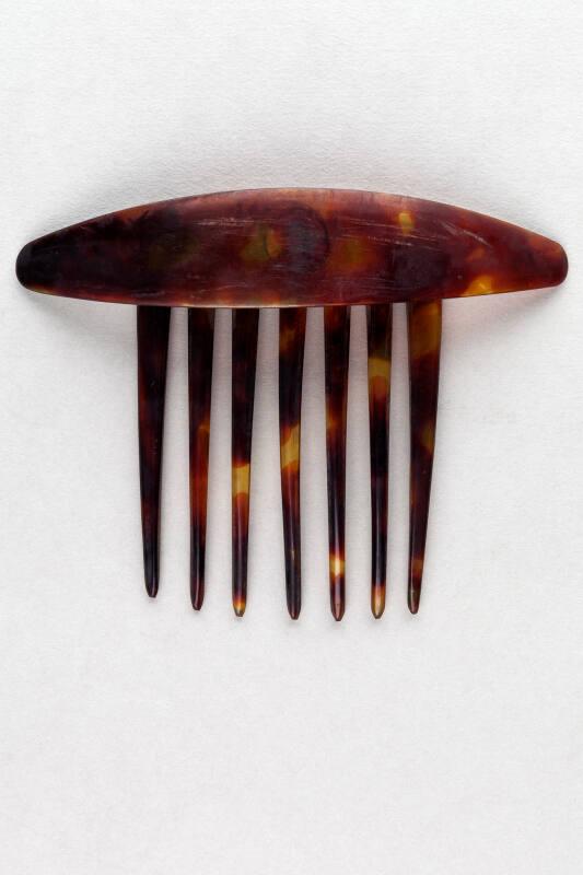 Dyed Horn Ornamental Back Comb