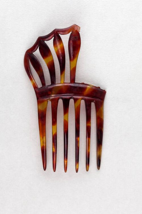 Dyed Horn Ornamental Back Comb