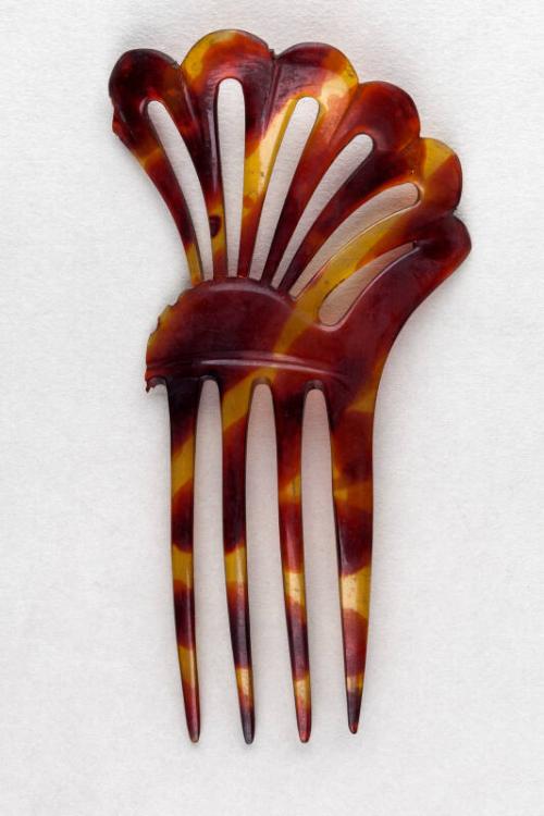 Dyed Horn Ornamental Back Comb