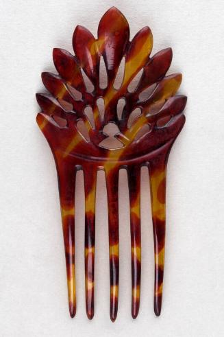 Dyed Horn Ornamental Back Comb