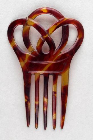 Dyed Horn Ornamental Back Comb