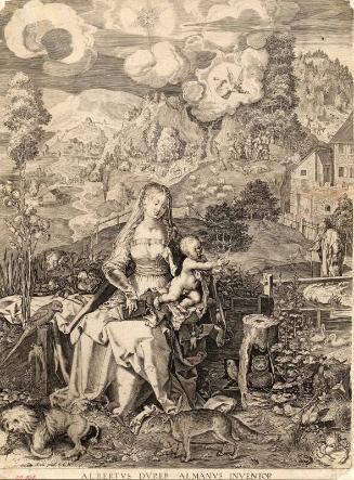 Virgin And Child (With Crab) - After Albrecht Durer