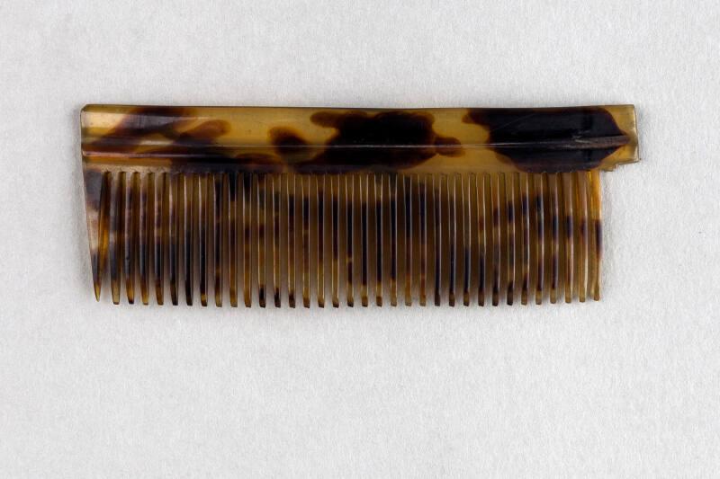 Faux Tortoiseshell Ornamental Hair Comb