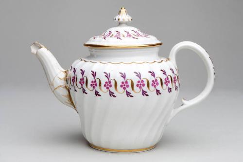 Spiral Fluted Teapot And Cover