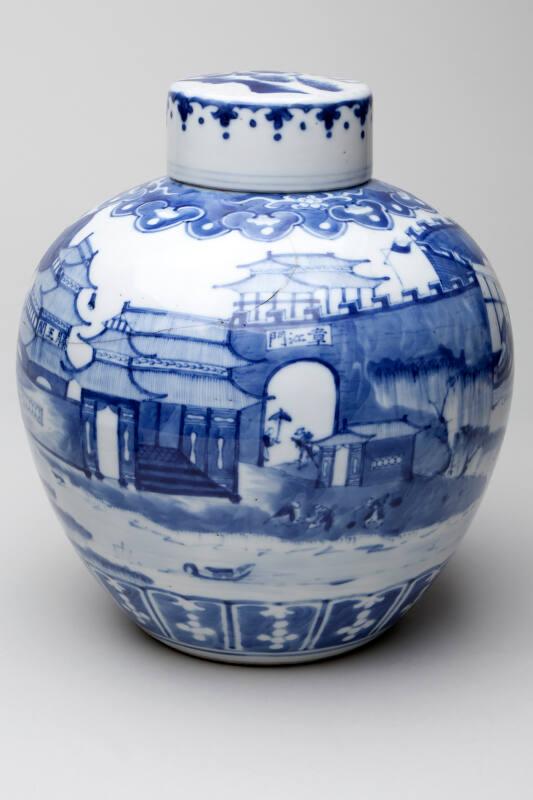 Blue and White Ginger Jar